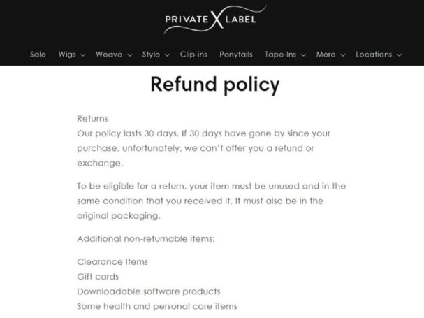 Return Policy