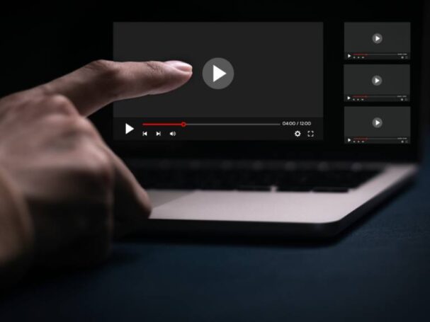 Video Content on a Laptop